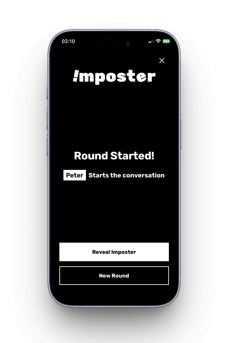 Playing a round of the imposter game with friends